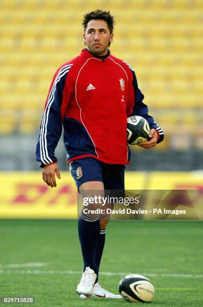 British & Irish Lions' Gavin Henson during the 'Captain's Run'.