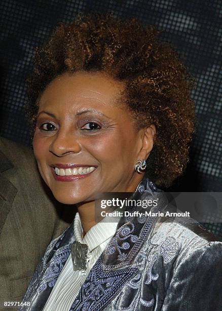 Actress Leslie Uggams attends a benefit concert of the musical "Mama, I Want to Sing" as the Amas Musical Theatre Honors Phylicia Rashad at New World...