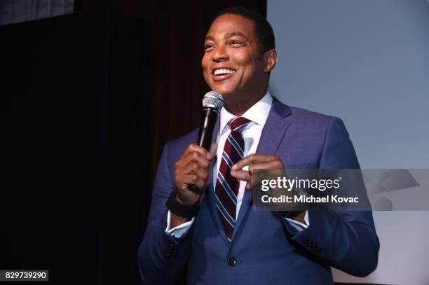 Don Lemon speaks onstage at OUT Magazine's OUT POWER 50 gala and award presentation presented by Genesis on August 10, 2017 in Los Angeles,...