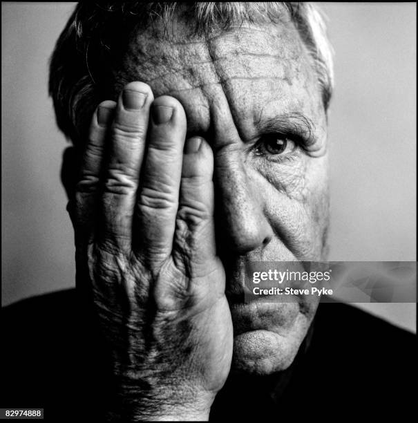 Author Amos Oz poses for a portrait shoot in New York, USA.