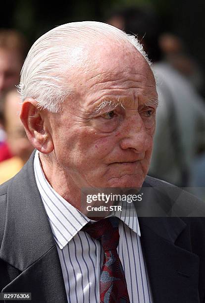 --- This photo taken on August 10, 2006 shows former Hungarian national coach Rudolf Illovszky in Budapest. Illovszky died in Budapest on September...