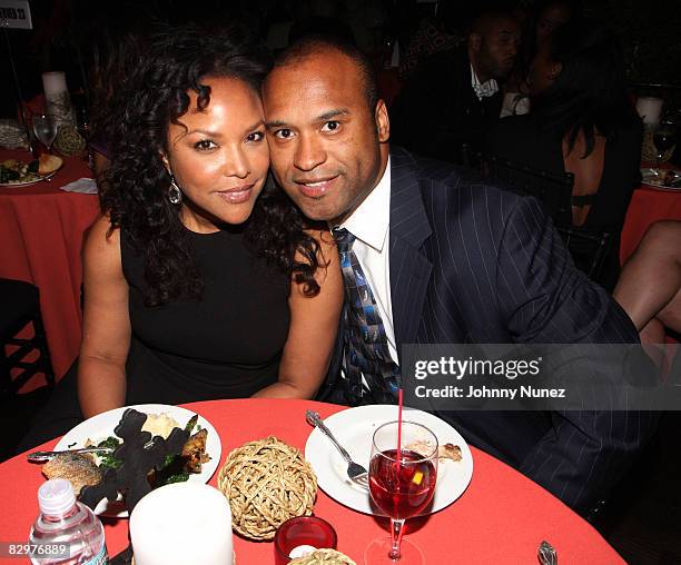 Lynn Whitfield and Londell McMillan attend the after party for "Miracle at St. Anna" at Terminal 5 on September 22, 2008 in New York City.