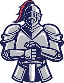 Warrior knight mascot