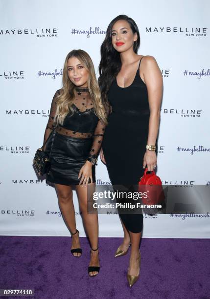 Susie Sogoyan and Angelica Mikaelian attends Maybelline New York Celebrates First Ever Co-branded Product Collection With Beauty Influencer Shayla...
