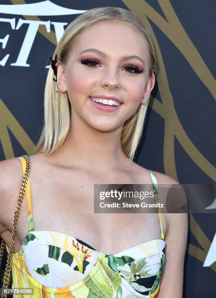 Jordyn Jones arrives at the Variety Power Of Young Hollywood at TAO Hollywood on August 8, 2017 in Los Angeles, California.