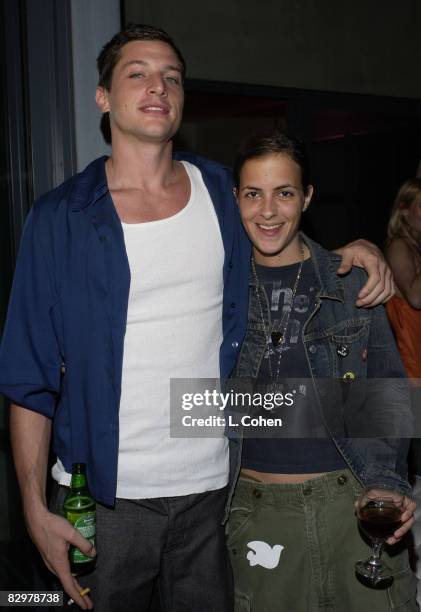 Simon Rex and Samantha Ronson