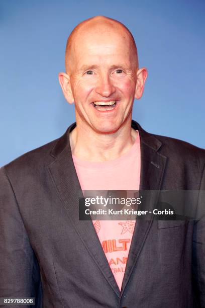 Michael Edwards arrives at the 'Eddie the Eagle' premiere in Munich, Germany on March 20, 2016 EDITORS NOTE: Image has been digitally retouched