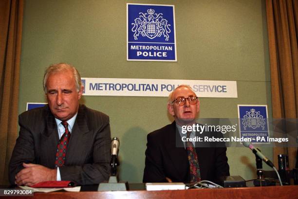 ANDREW NICKELL , THE FATHER OF WIMBLEDON COMMON MURDER VICTIM RACHEL NICKELL, AT A LONDON NEWS CONFERENCE AFTER THE INQUEST INTO HIS DAUGHTER'S...