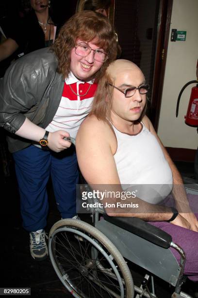 Matt Lucas and David Walliams pose in the awards room during the National Television Awards 2007, at the Royal Albert Hall on October 31, 2007 in...