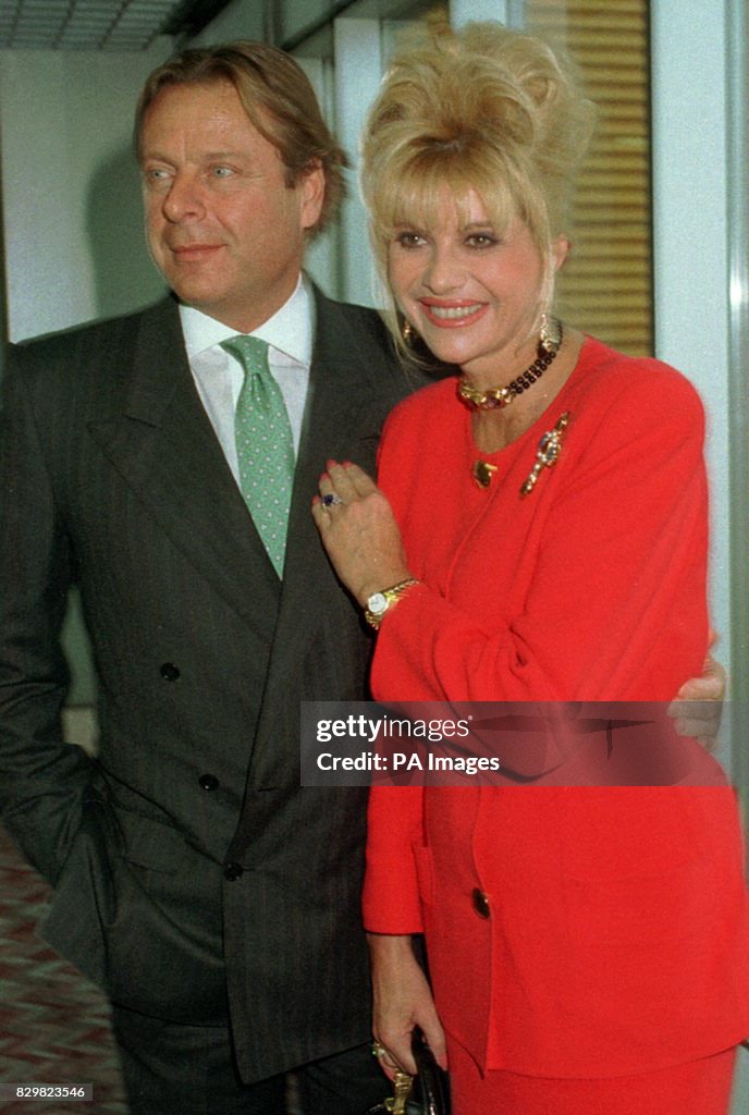 PAP 5. 8.6.95: LONDON: Library file (259705-1) dated 30.9.94 of Ivana Trump, who's wedding to Italian  businessman Riccardo Mazzucchelli next week has been called off, however Ivana's spokeswoman was unable to  say whether the wedding has merely been postponed or ruled out altogether. Photo by Tim Ockenden/PA   (Photo by PA Images via Getty Images)