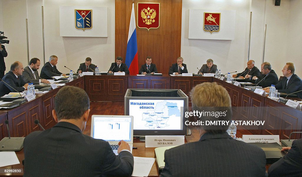 Russian President Dmitry Medvedev attend