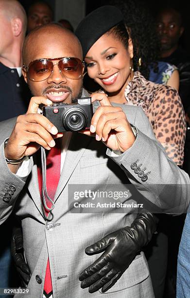 Music producer Jermaine Dupri and singer Janet Jackson attend Jermaine Dupri's 36th birthday party at Tenjune on September 23, 2008 in New York City.