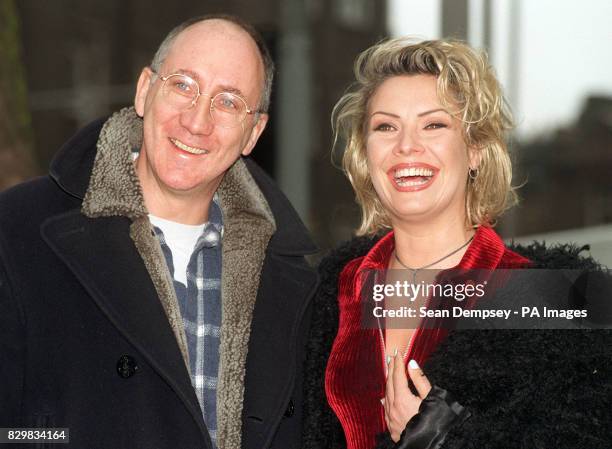 Rock star Pete Townshend in London this morning with singer Kim Wilde, who is to make her West End debut as Mrs Walker in the musical "Tommy". The...