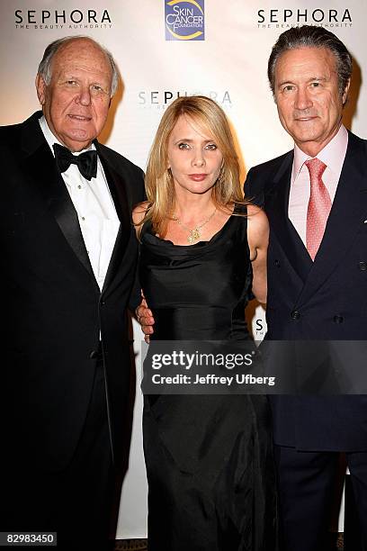 Dr Perry Robins, actress and host Rosanna Arquette and Presenter / Dinner Chair Dr. Daniel Baker attend the 2008 Skin Cancer Foundation Skin Sense...