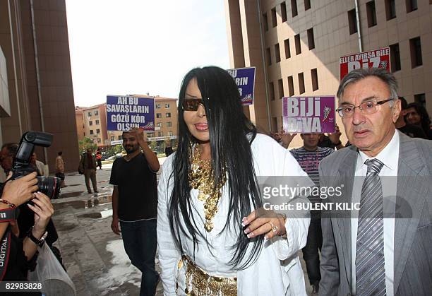 Famous Turkish transexual singer Bulent Ersoy is pictured before her trial in Istanbul, on September 24, 2008. Ersoy, who is one of the country's...