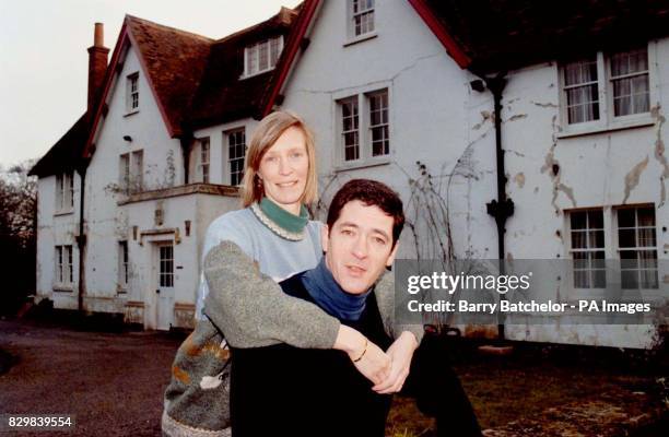 Kevin and Pandora Maxwell at their Moulsford Manor home near Wallingford, Oxfordshire.