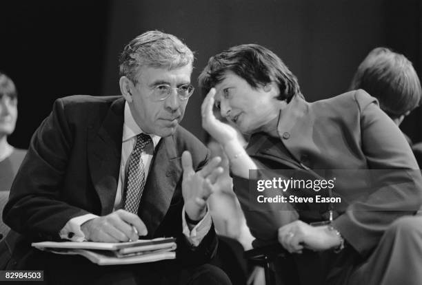 Home Secretary Jack Straw with Tessa Jowell during the Labour Party Conference in Bournemouth, 27th September 1999.