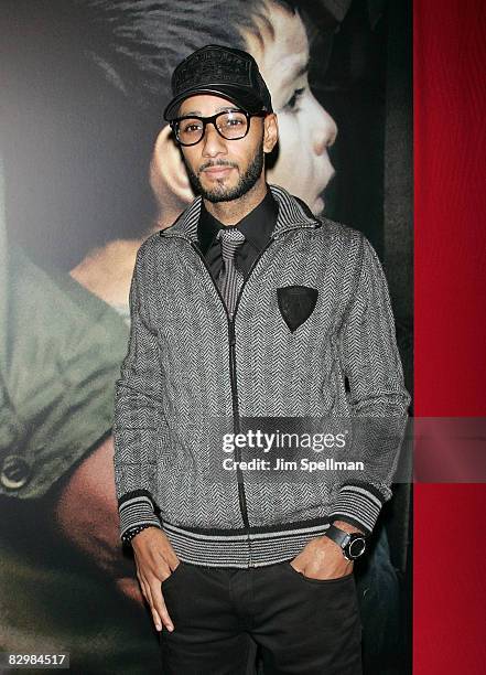 Rapper Swizz Beatz attends the premiere of "Miracle at St. Anna" at Ziegfeld Theatre on September 22, 2008 in New York City.