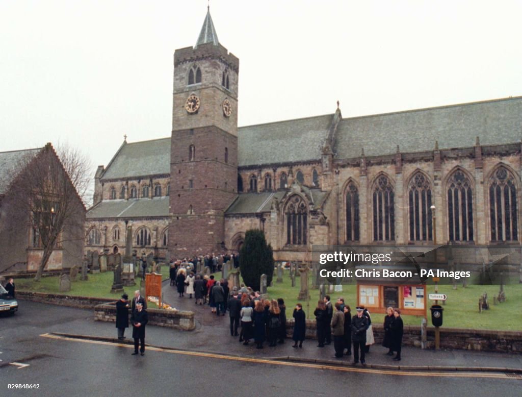FUNERAL OF DUNBLANE TEACHER GWEN MAYOR