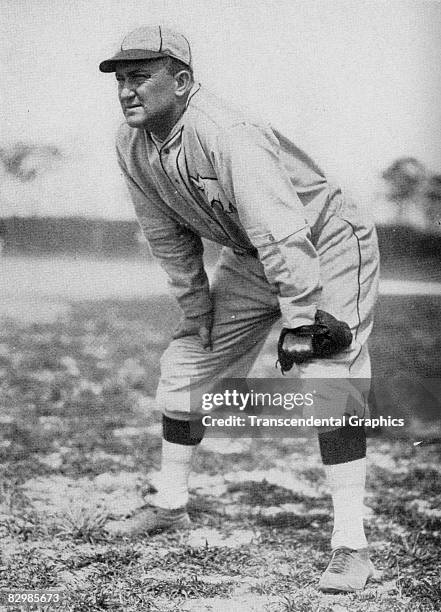 Ty Cobb, outfielder for the Philadelphia Athletics, poses for a photo before a game in Philly in 1927.