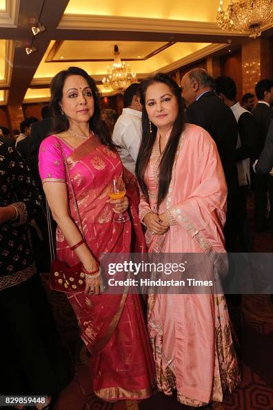 Jaya Reddy Bollywood actors Hema Malini and Jaya Prada during a dinner party ...