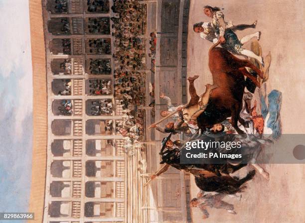 Goya y Lucientes "Death of a Picador" dated 1793 from the collection formed by the British Rail Pension Fund : Pensioners were 5.5 million richer...