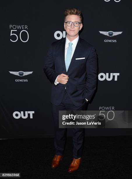 Tyler Oakley attends OUT Magazine's inaugural POWER 50 gala and awards presentation at Goya Studios on August 10, 2017 in Los Angeles, California.