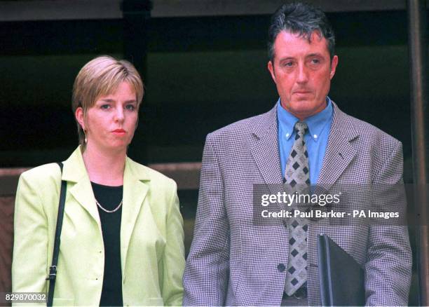 David Hickson with wife Helen , who is on trial at Barnsley Magistrates Court today , where former neighbour Howard Marshall is accusing Hickson of...