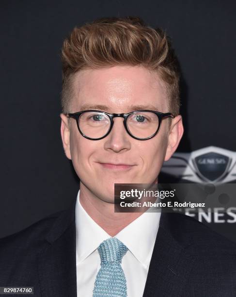 Tyler Oakley attends OUT Magazine's Inaugural Power 50 Gala & Awards Presentation at Goya Studios on August 10, 2017 in Los Angeles, California.
