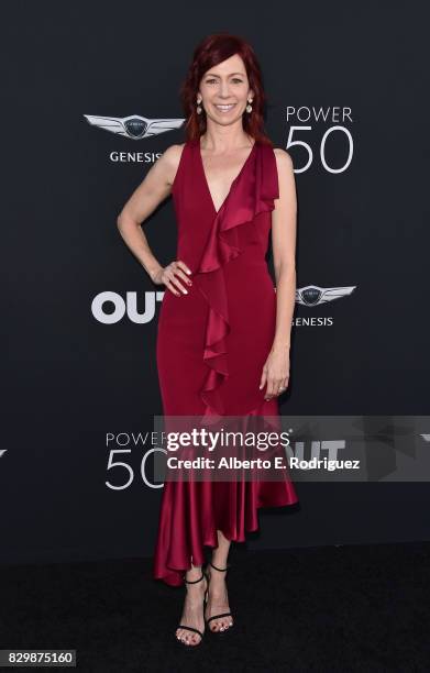 Actress Carrie Preston attends OUT Magazine's Inaugural Power 50 Gala & Awards Presentation at Goya Studios on August 10, 2017 in Los Angeles,...