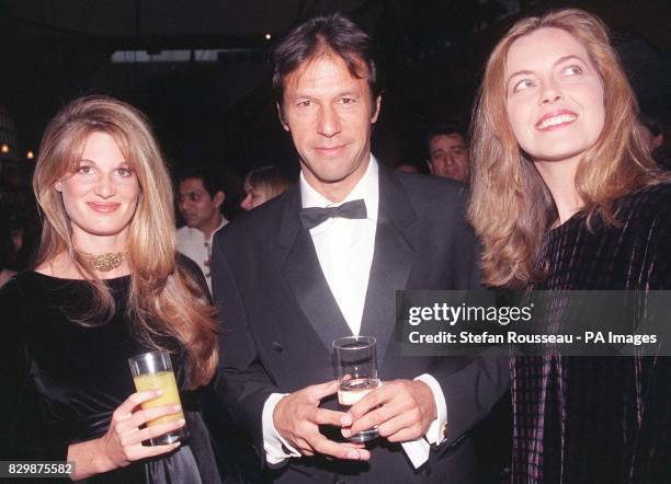 Former Pakistan cricket captain Imran Khan, with his wife Jemima, host a celebrity benefit for the UK opening tonight of 'Emma', an adaptation of the...