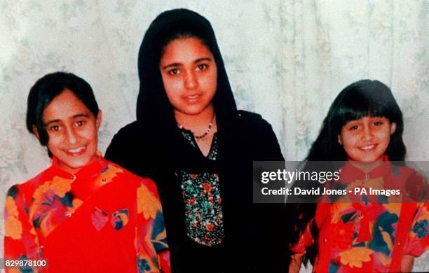 Undated collect of the three children found dead in their home in Montpelier, Bristol. Saema Khalid Saeqa Khalid and Uzma Khalid they died from...