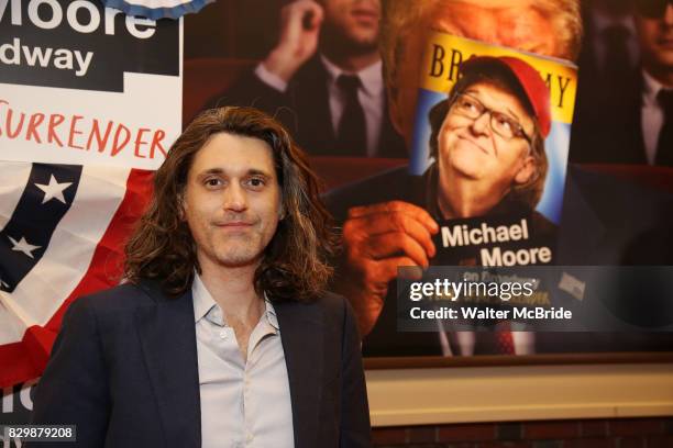 Lucas Hnath attends the Broadway Opening Night Performance for 'Michael Moore on Broadway' at the Belasco Theatre on August 10, 2017 in New York City.
