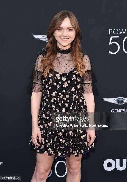 Actress Tara Lynne Barr attends OUT Magazine's Inaugural Power 50 Gala & Awards Presentation at Goya Studios on August 10, 2017 in Los Angeles,...