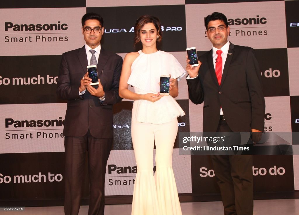 Bollywood Actor Taapsee Pannu Launches Panasonic Eluga A3 And A3 Pro Smartphones