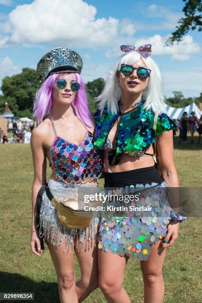 Festival attendees on day 3 of Wilderness Festival on August 5, 2017 in Cornbury Park, Oxford, England.