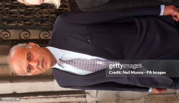 Pioneering cardiac surgeon Sir Magdi Yacoub leaving the High Court in London today where he told a judge that the risk of heart transplant children...