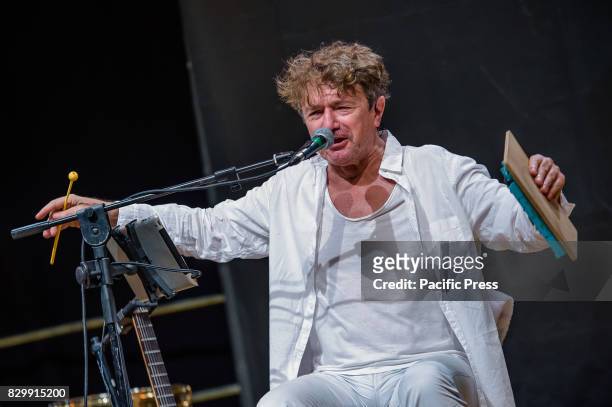 Goran Bregovic at the Puglia Outlet Village in Molfetta. The Bosnian composer Goran Bregovic with his band "Wedding and funeral party" performed in...