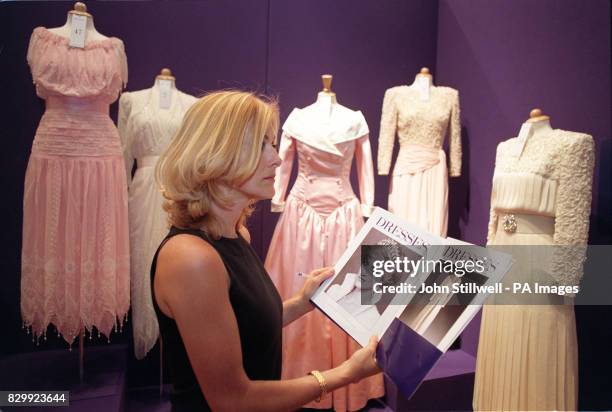 Journalist Jane Moore is one of the first to see the long awaited exhibition of 79 dresses donated to Christie's Auction House by Diana, Princess of...