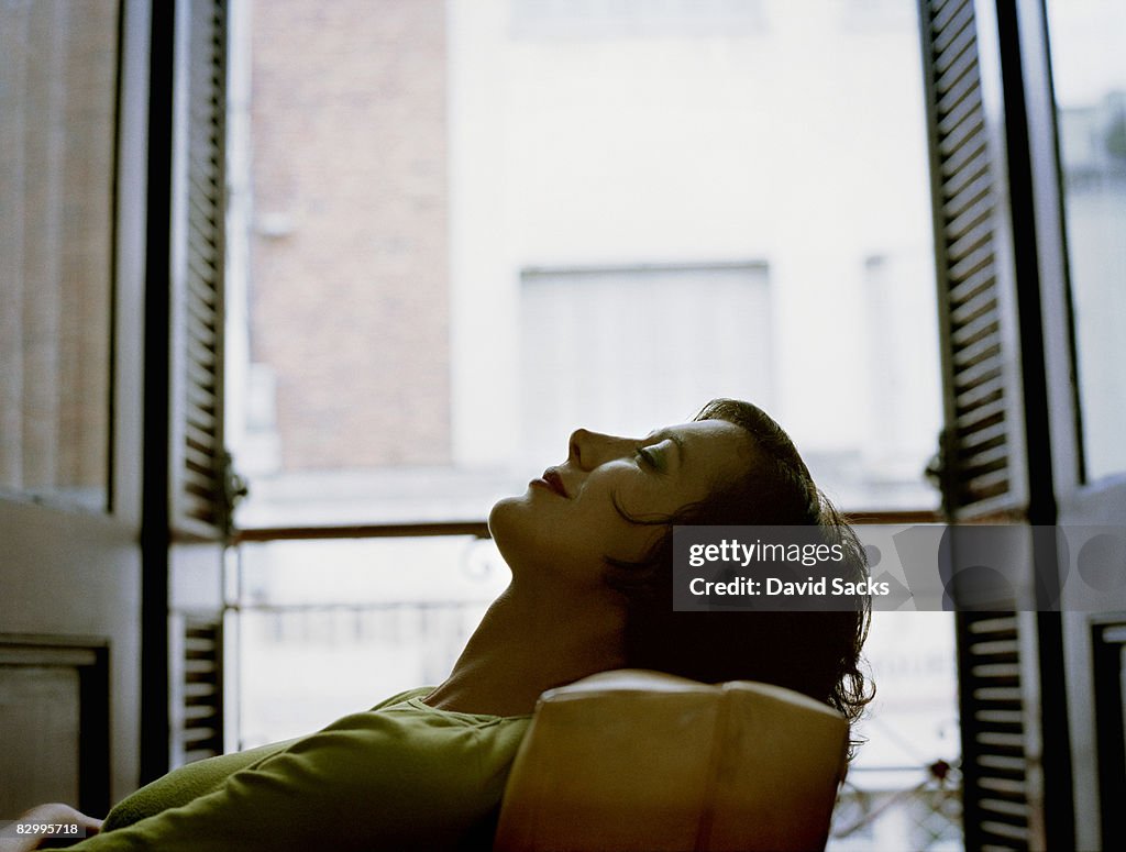 Woman in chair