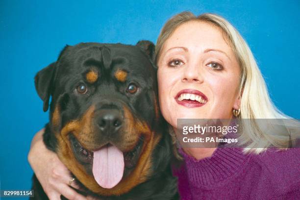 Dog owner Anne Moore from Lincoln was fuming today after a clergyman cancelled a planned thanksgiving service - for her pet rottweiler Bertie. See PA...