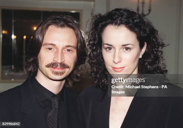 Full Monty film star Robert Carlyle arrives with his wife Anastasia for the Evening Standard British Film Awards.
