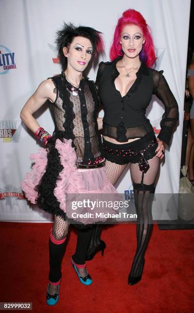 Kynt Cothron and Vyxsin Fiala arrive at the FOX Reality Channel "Really Awards" held at Avalon Nightclub on September 24, 2008 in Hollywood,...