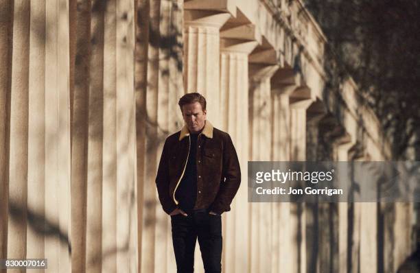 Actor Damian Lewis is photographed for Mr Porter magazine on January 20, 2017 in London, England.