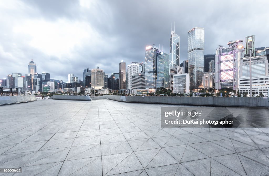 Financial city Hong Kong