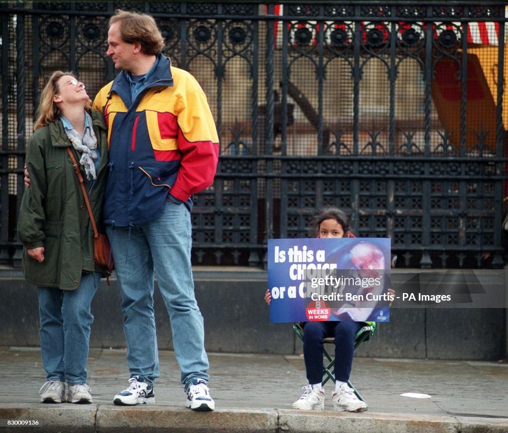Politics - Society for the Protection of Unborn Children Protest - Westminster