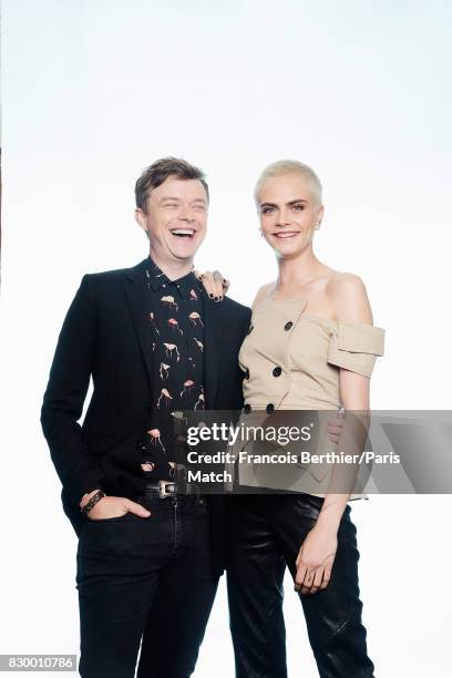 Actors Cara Delevingne and Dane Dehaan are photographed for Paris Match on July 4, 2017 in Paris, France.