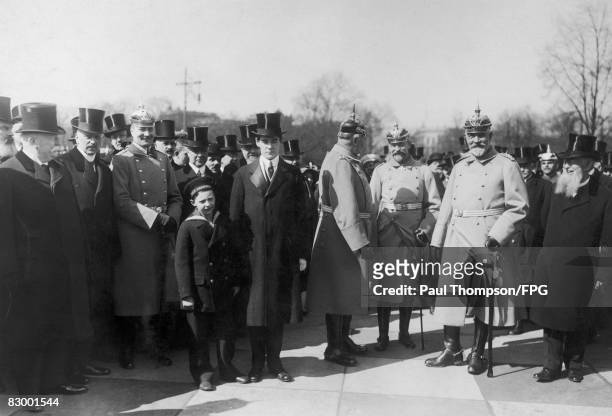 Dignitaries gather at the Tiergarten in Berlin to celebrate the 100th anniversary of the birth of Otto von Bismarck, the first Chancellor of the...
