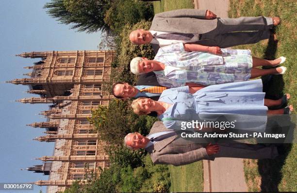 To r front; Dennis and Dorothy Manly, Andy and Margaret Ewing from Blairgowrie, meet Scottish Nationalist MP John Swinney at the House of Lords today...
