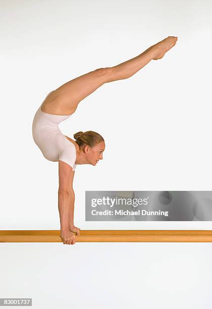 gymnast - gymnastics equipment stock pictures, royalty-free photos & images